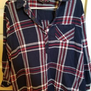 Light weight flannel top
